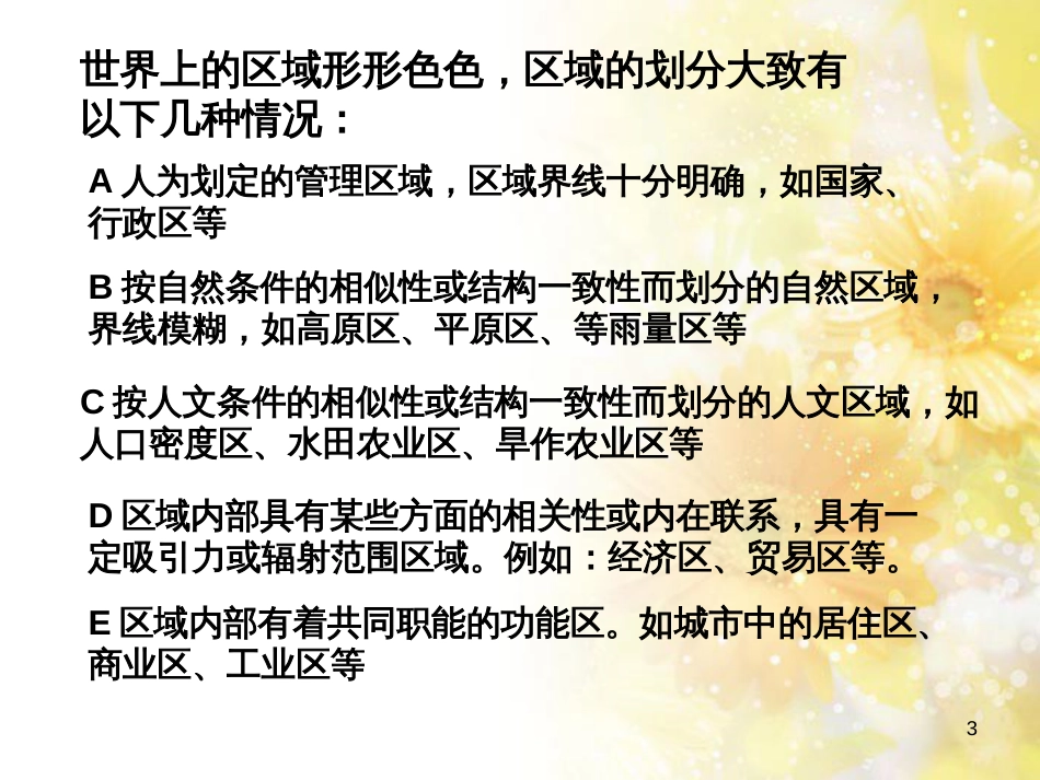 高中地理 第一章 区域地理环境与人类活动 第一节 区域的基本含义课件8 湘教版必修3_第3页