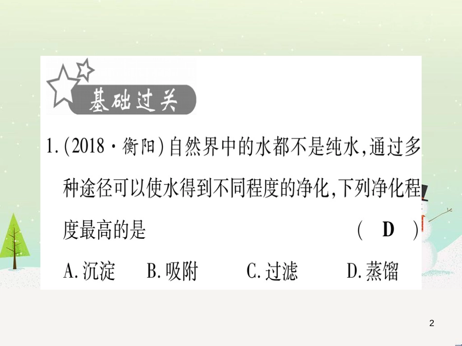 中考化学 第1单元 走进化学世界（提分精炼）课件 (41)_第2页