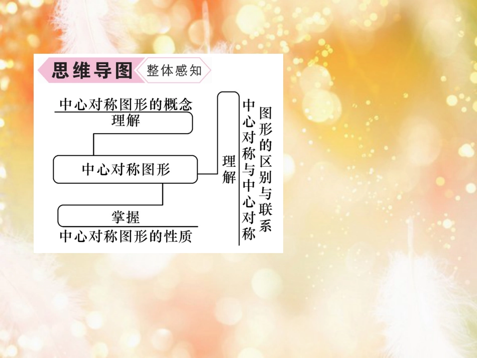 （遵义专版）九年级数学上册 第23章 旋转 23.2 中心对称 23.2.2 中心对称图形习题课件 （新版）新人教版_第2页