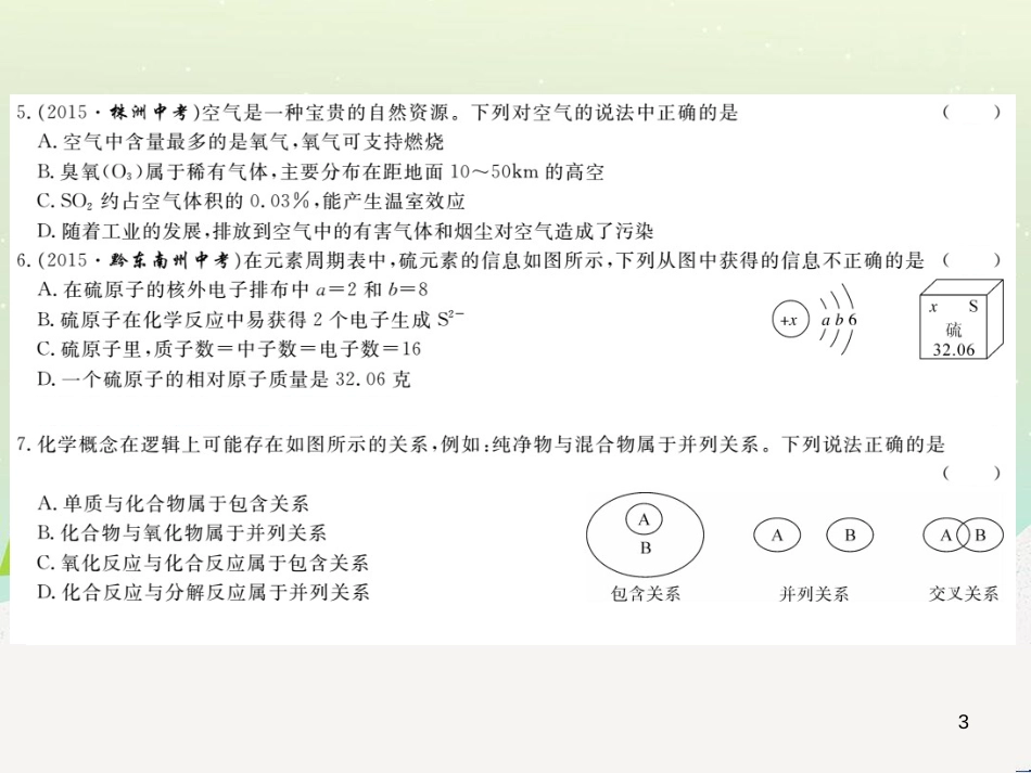 九年级化学上册 第二单元检测卷课件 新人教版 (22)_第3页