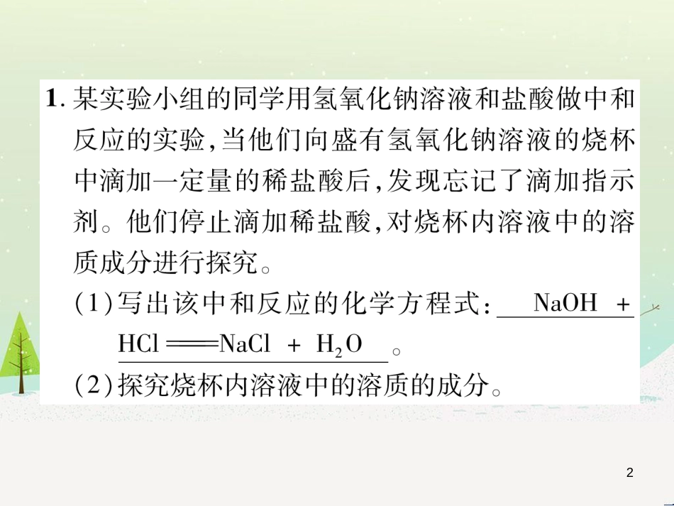 中考化学毕业总复习 第2编 重点专题突破篇 专题突破1 共存问题课件 (48)_第2页