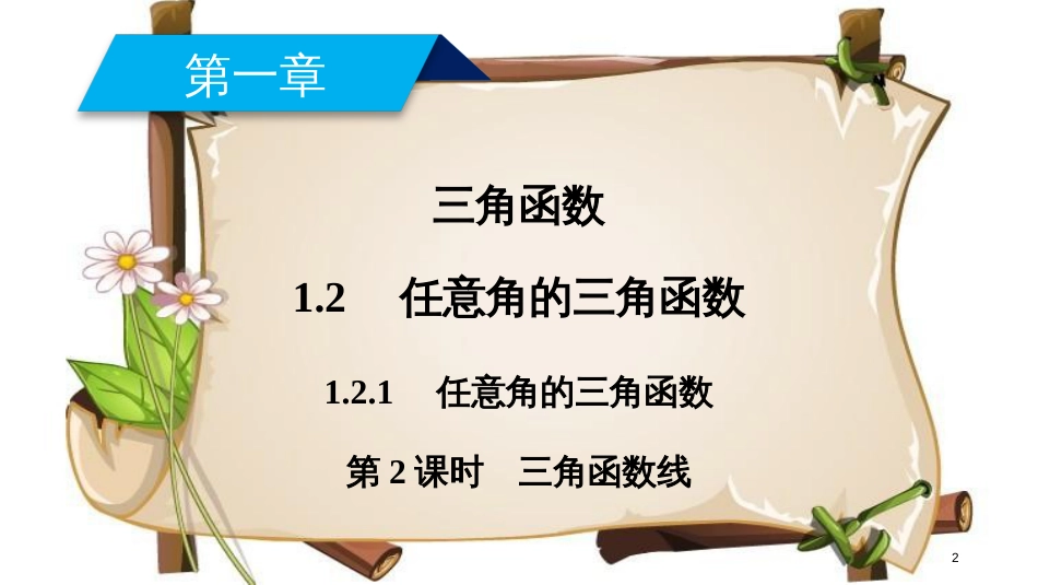 （全国通用版）高中数学 第一章 三角函数 1.2 任意角的三角函数 1.2.1 第2课时 三角函数线课件 新人教A版必修4_第2页