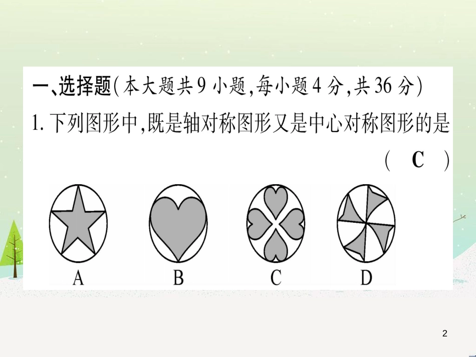 中考化学 第1单元 走进化学世界 第1课时 物质的变化和性质（提分精练）课件 (3)_第2页