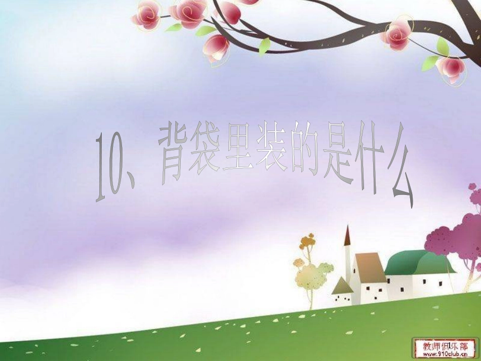 五年级语文上册 第三单元 被袋里装的是什么课件5 鄂教版_第1页