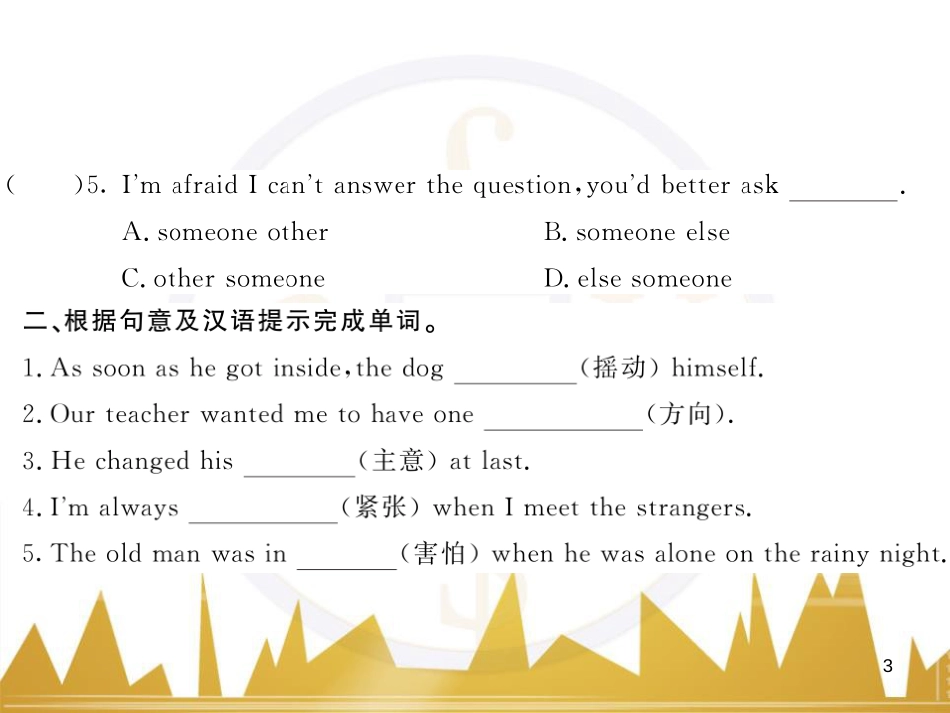 九年级英语上册 Module 11 Photos基础梳理课件 （新版）外研版 (989)_第3页