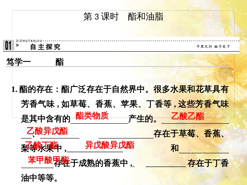高中化学 饮食中的有机化合物（第3课时）课件1 鲁科版_第1页