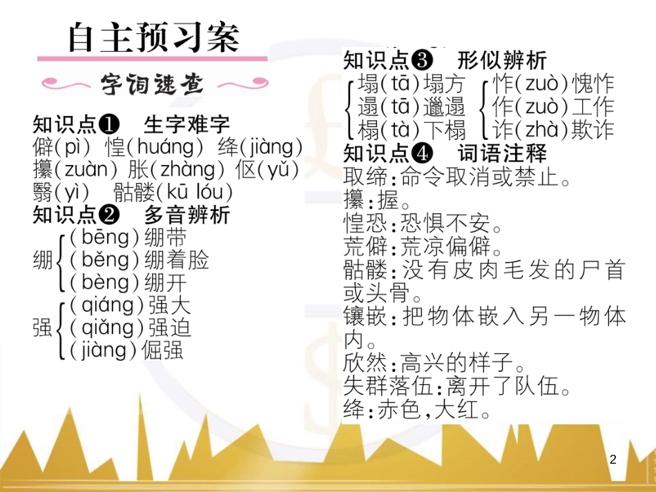 九年级英语上册 Module 11 Photos基础梳理课件 （新版）外研版 (1079)_第2页