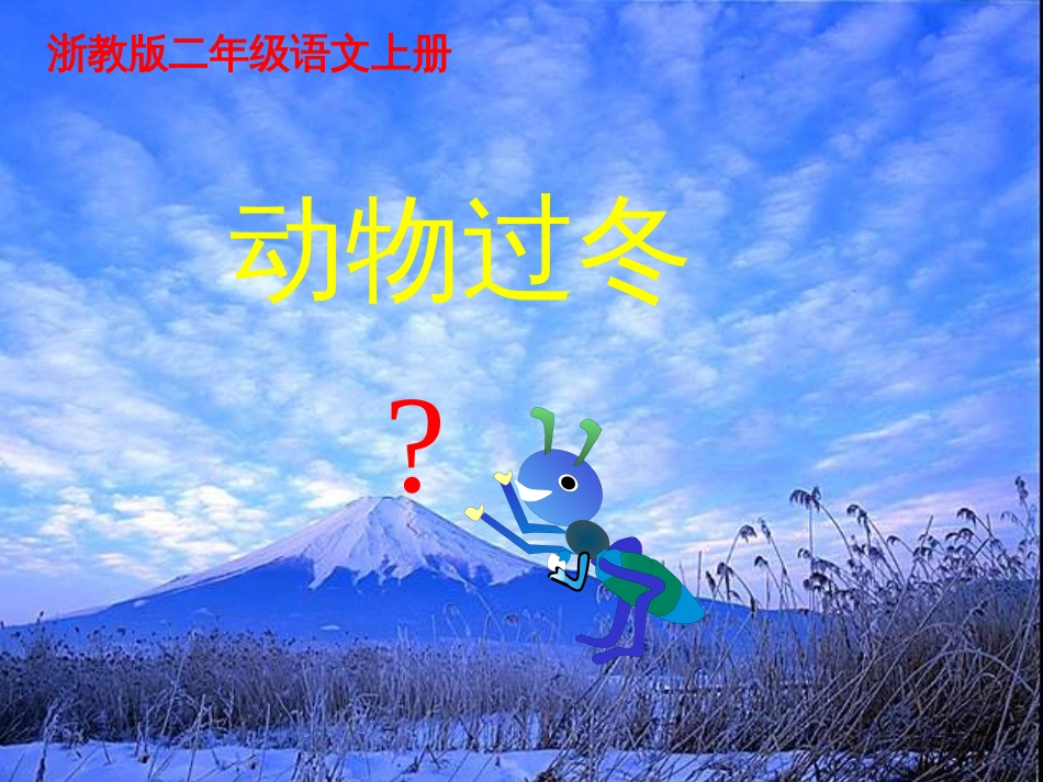 二年级语文上册 动物过冬课件1 浙教版_第1页