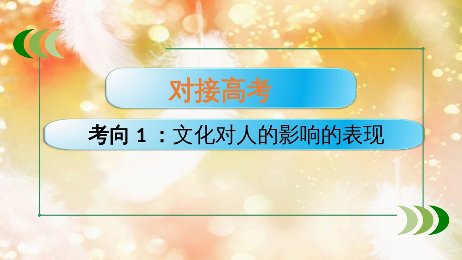 （通用版）高考政治大一轮复习 文化生活2 文化对人的影响课件_第2页