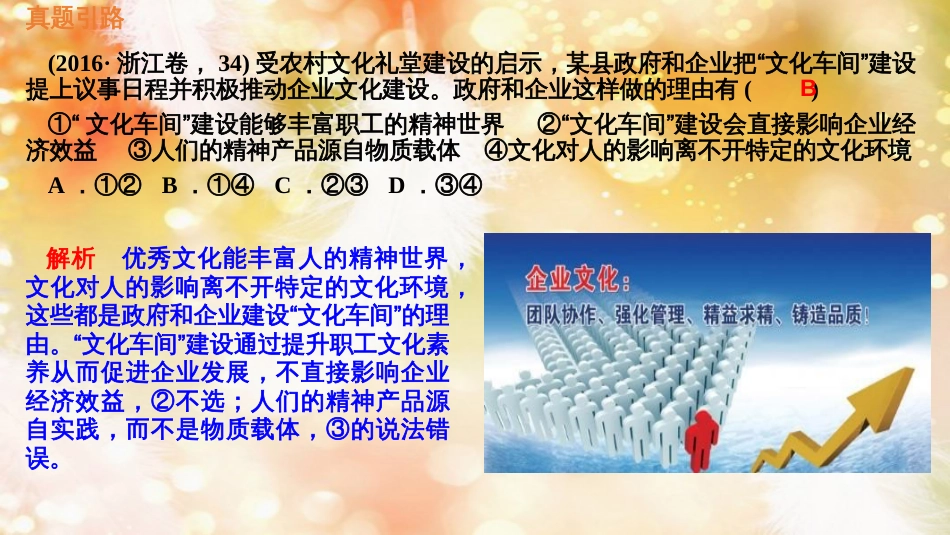 （通用版）高考政治大一轮复习 文化生活2 文化对人的影响课件_第3页