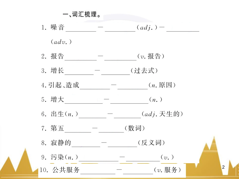 九年级英语上册 Module 11 Photos基础梳理课件 （新版）外研版 (715)_第2页