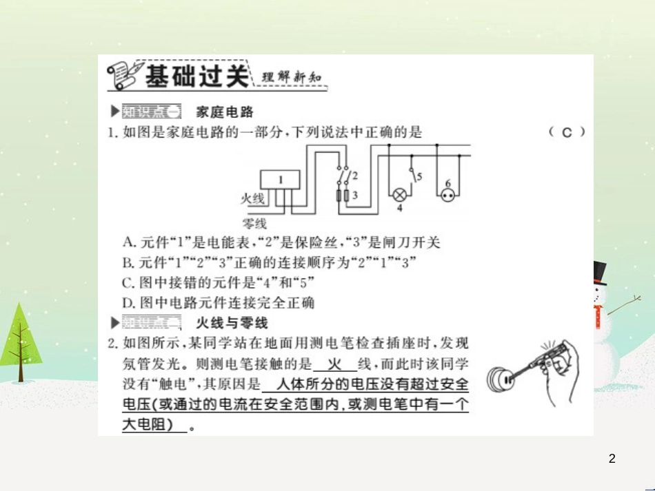 九年级物理下册 专题训练 电磁作图习题课件 （新版）粤教沪版 (4)_第2页