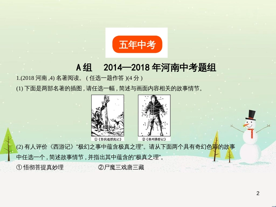 中考语文总复习 第二部分 现代文阅读 专题八 议论文阅读（试题部分）课件 (5)_第2页