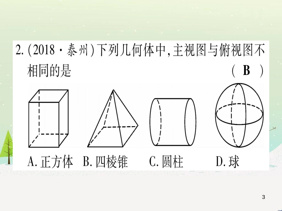 中考化学 第1单元 走进化学世界 第1课时 物质的变化和性质（提分精练）课件 (15)_第3页