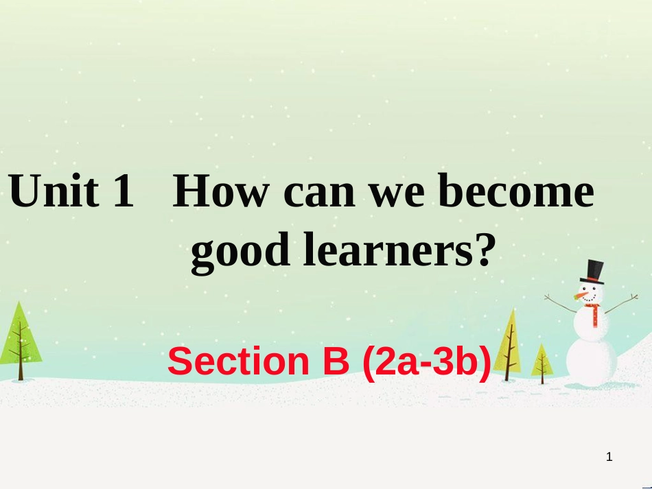 九年级英语全册 Unit 1 How can we become good learners（第2课时）Section A（3a-4c）作业课件 （新版）人教新目标版 (57)_第1页