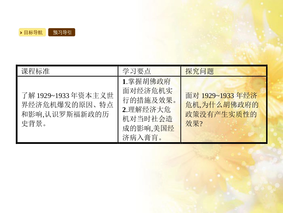 高中历史 专题六 罗斯福新政与当代资本主义 6.1“自由放任”的美国课件 人民版必修2_第3页