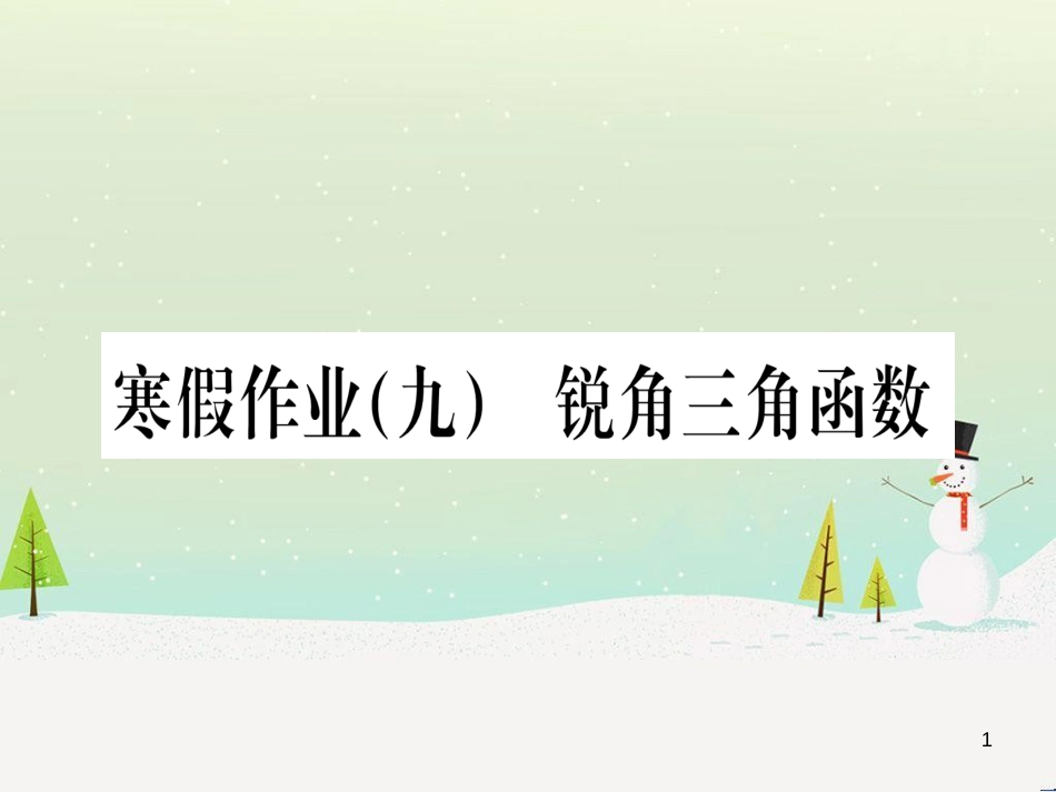 九年级数学下册 第1章 直角三角形的边角关系 1 (94)_第1页