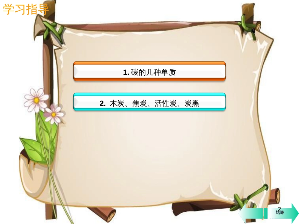 （全国通用版）九年级化学上册 第六单元 碳和碳的氧化物 课题1 金刚石、石墨和C60 第1课时 碳的单质课堂导学课件 （新版）新人教版_第2页