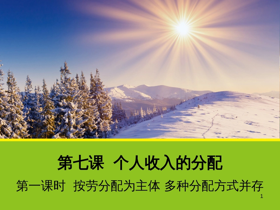 高中政治 9.2 社会主义市场经济课件 新人教版必修1 (5)_第1页