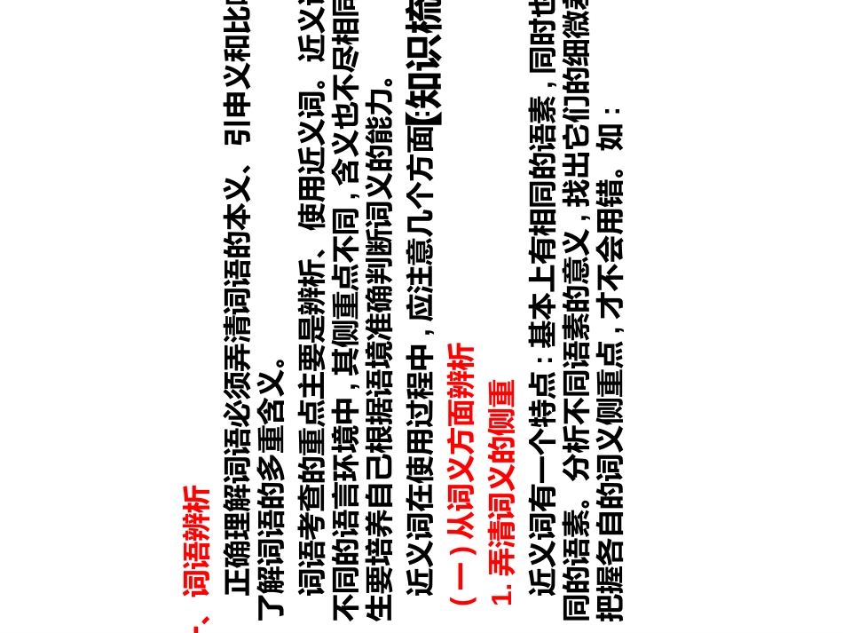 最新2019高考语文总复习课件：第一部分语言知识与应用第四章正确使用词语包括熟语共43张PP_第3页