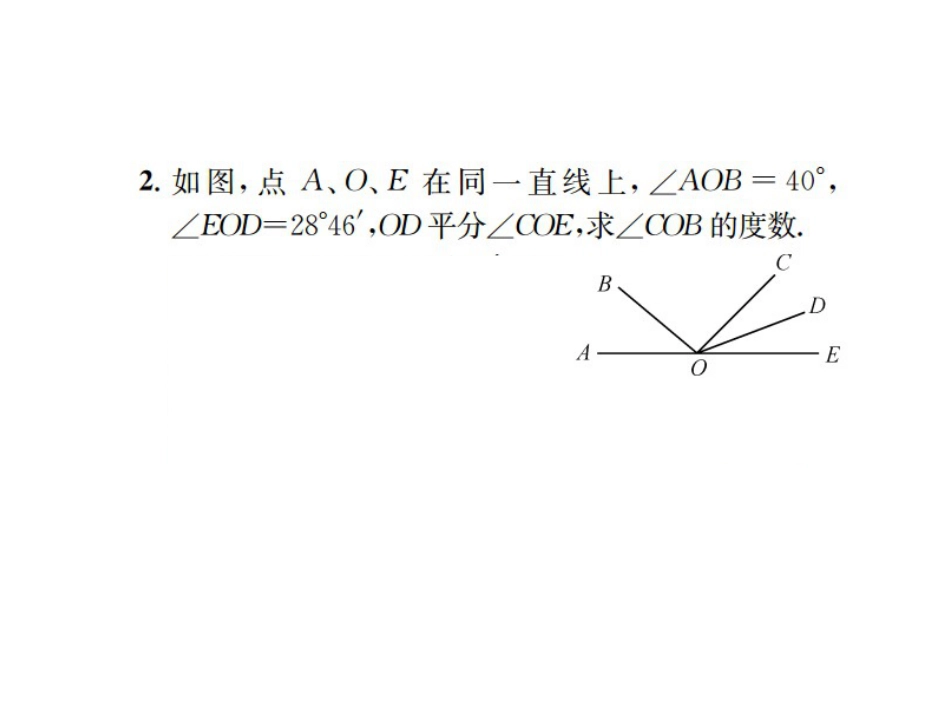 北师大版七年级数学专题训练六角的有关计算_第3页