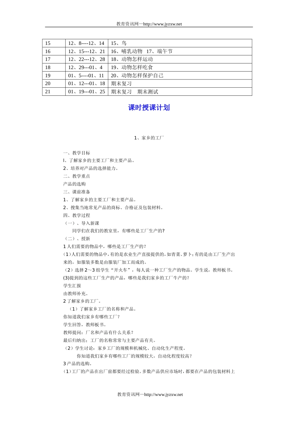 小学常识12册教案苏教版_第2页