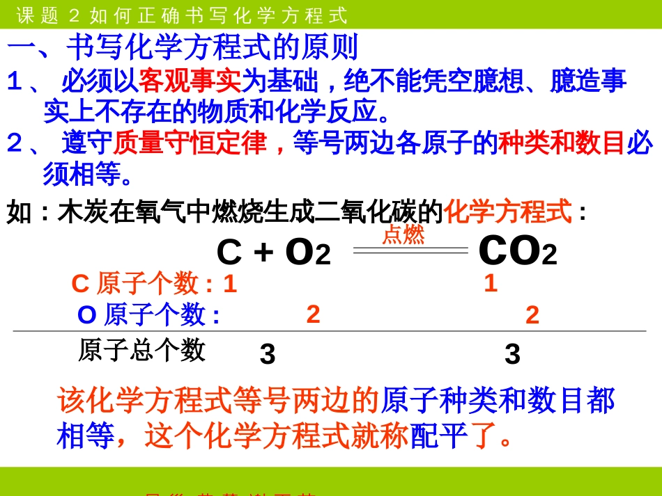 九年级化学如何正确书写化学方程式[共12页]_第3页