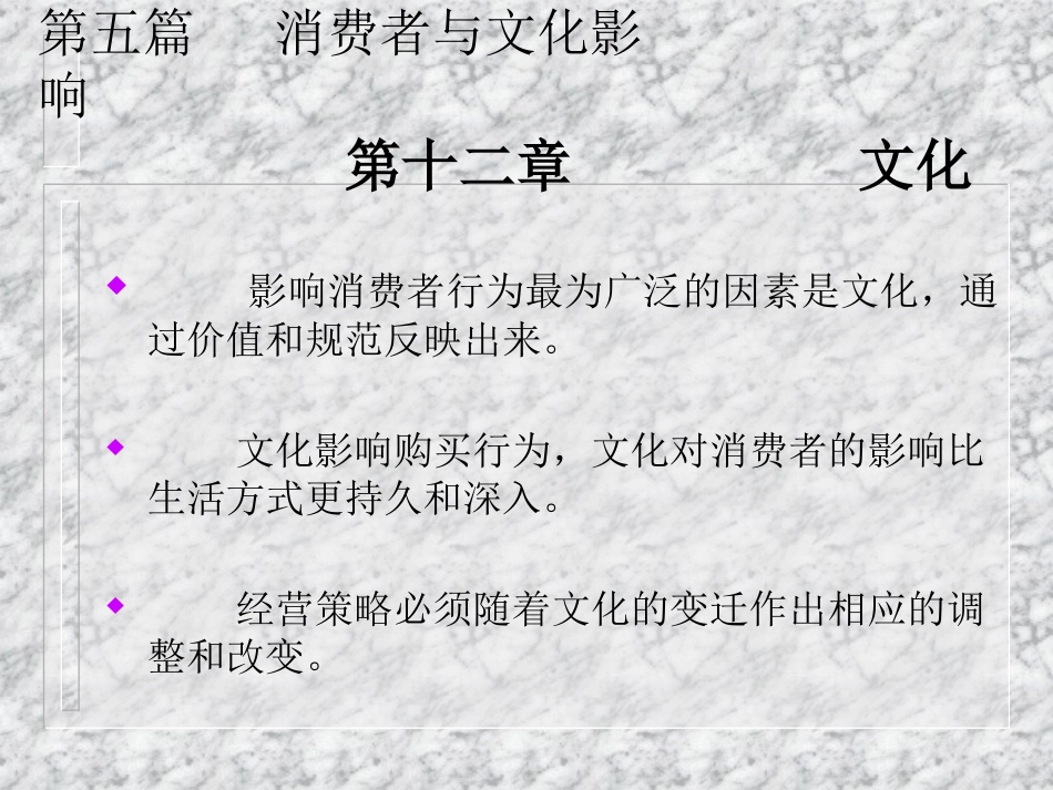 《消费者行为学——消费者与文化（第十二章 文化）》[共17页]_第1页