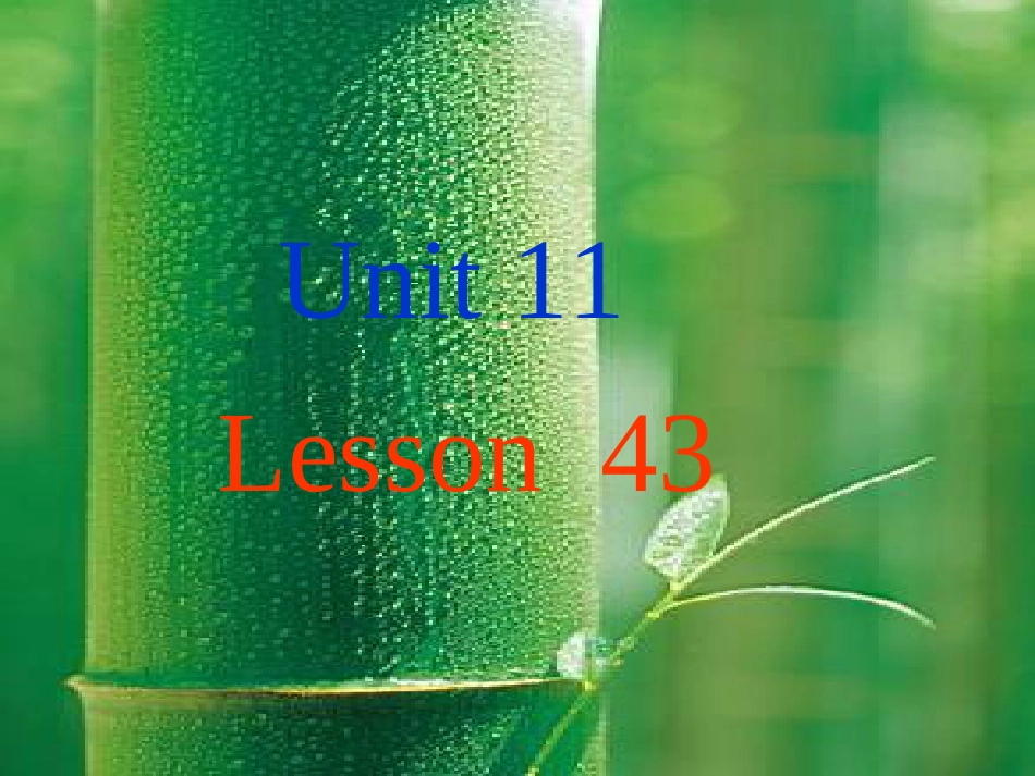 小学一年级英语 Lesson43 （1）[共13页]_第1页