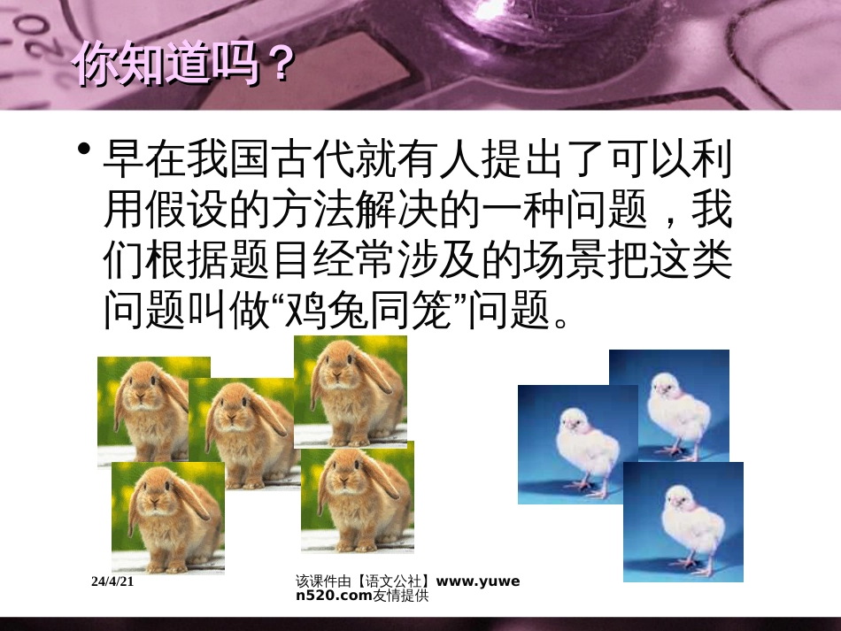 小学数学《假设法解应用题》课件[共8页]_第3页