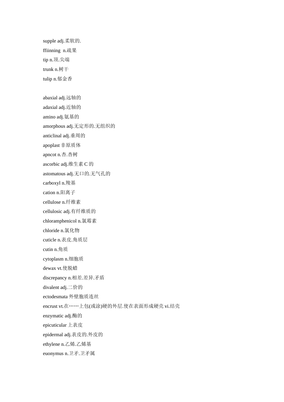 园艺英语 词汇[共17页]_第3页