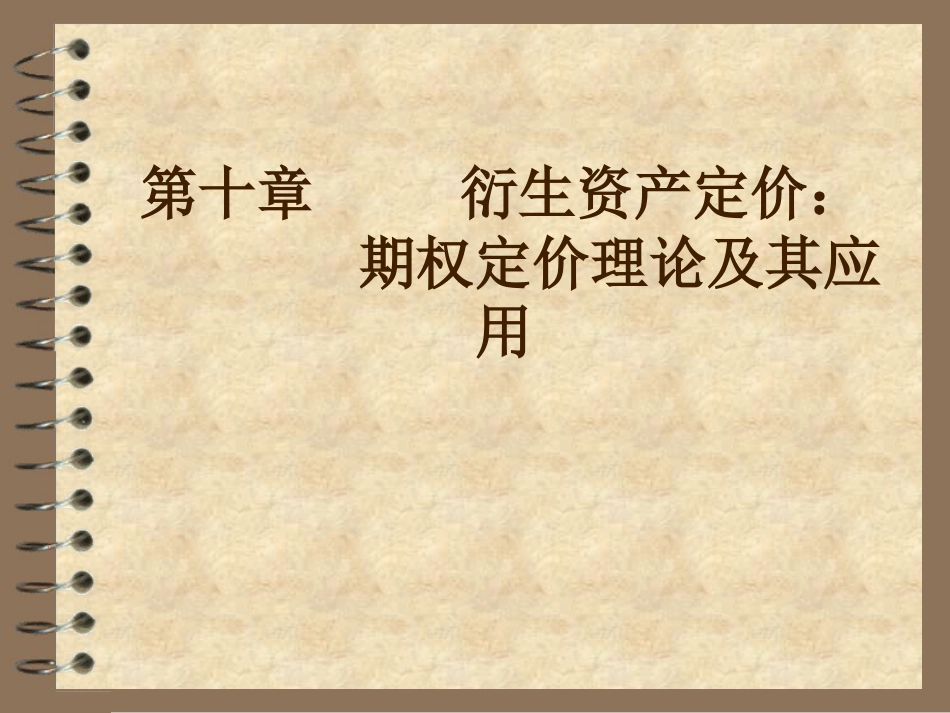 北大经济金融课件本科生证券投资学讲义光华证券投资学第10章[共100页]_第1页