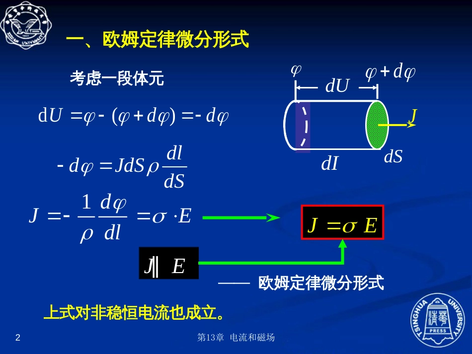 13.3  欧姆定律的微分形式_第2页