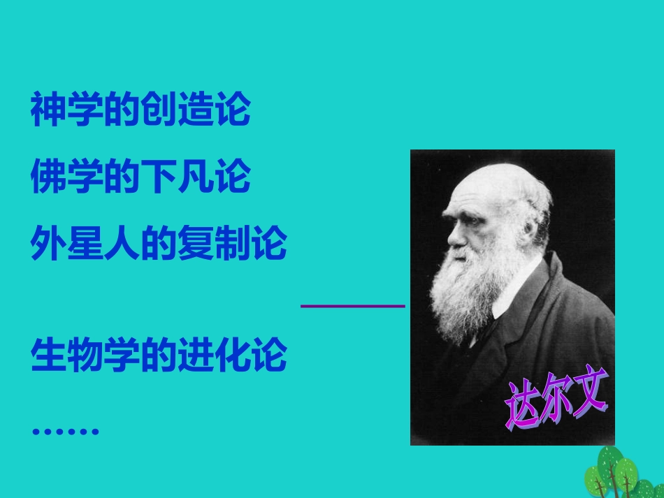 七年级生物下册 第四单元 第一章 第一节 人类的起源和发展课件（1）（新版）新人教版[共34页]_第3页