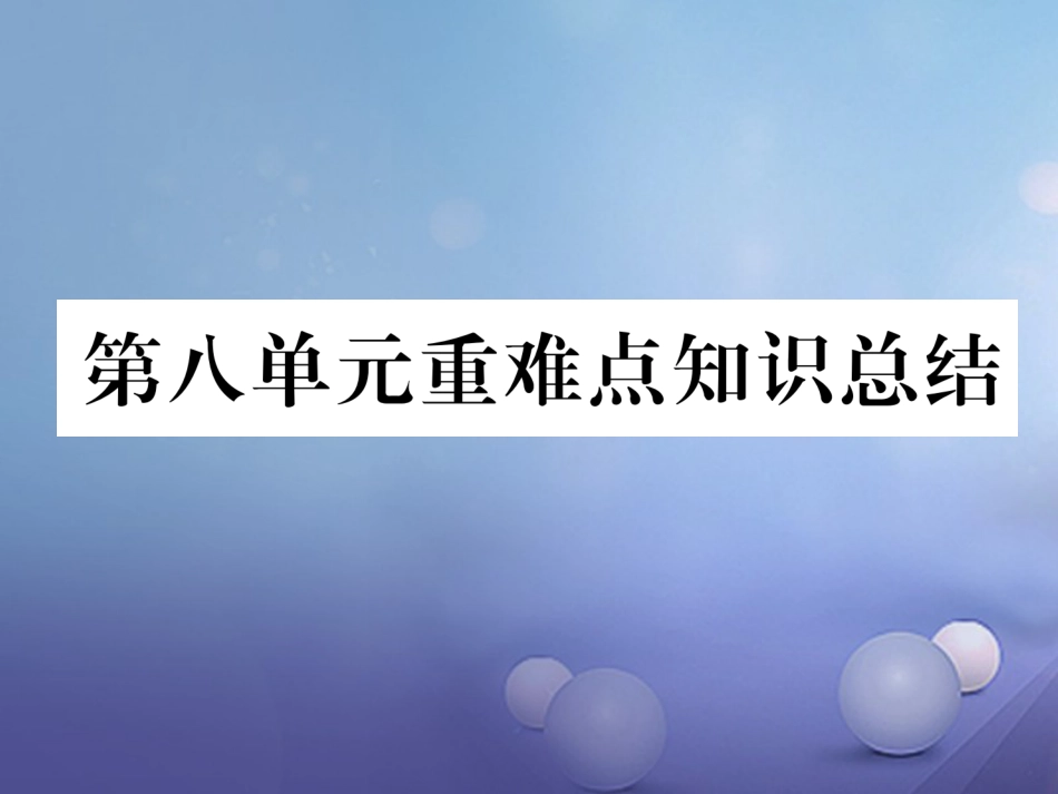 九年级化学下册 第8单元 金属和金属材料重难点知识总结课件 （新版）新人教版_第1页