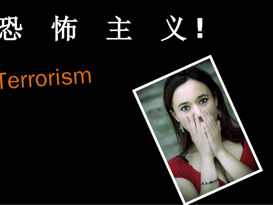 形势与政策恐怖主义[共29页]_第1页