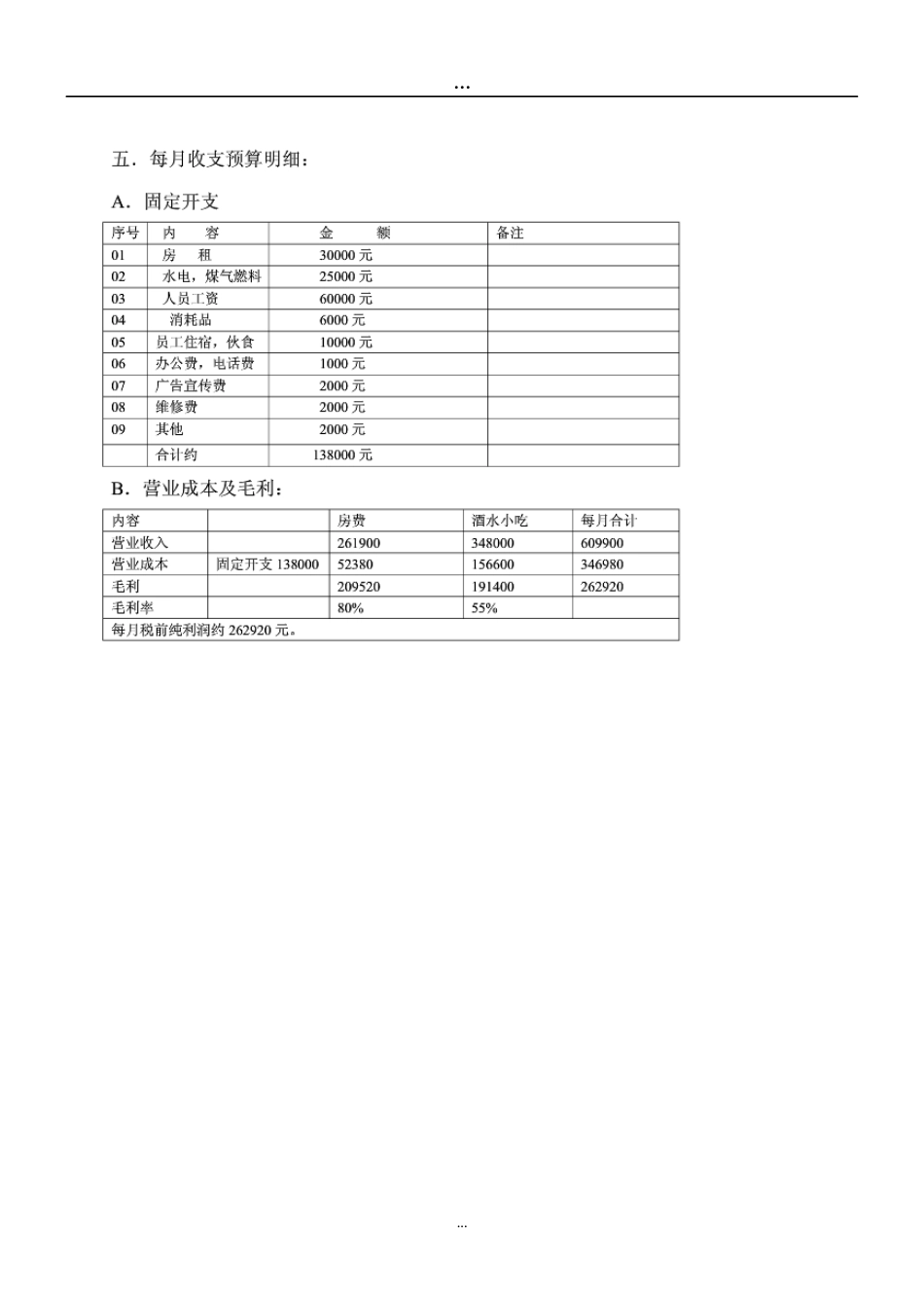 KTV投资预算[共3页]_第2页