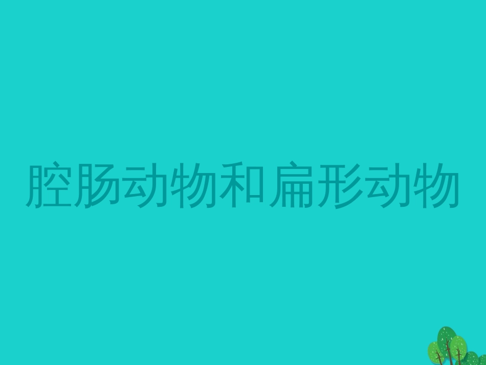 八年级生物上册 5.1.1 腔肠动物和扁形动物课件4 （新版）新人教版_第1页