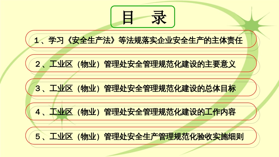 工业园区安全管理规范化建设培训ppt 45页_第2页