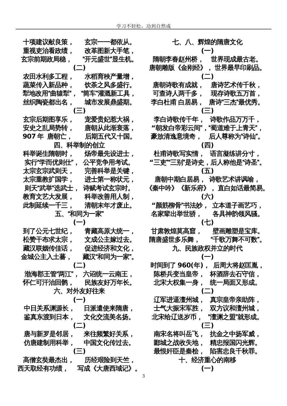 中考人教版历史复习歌谣汇总[共14页]_第3页