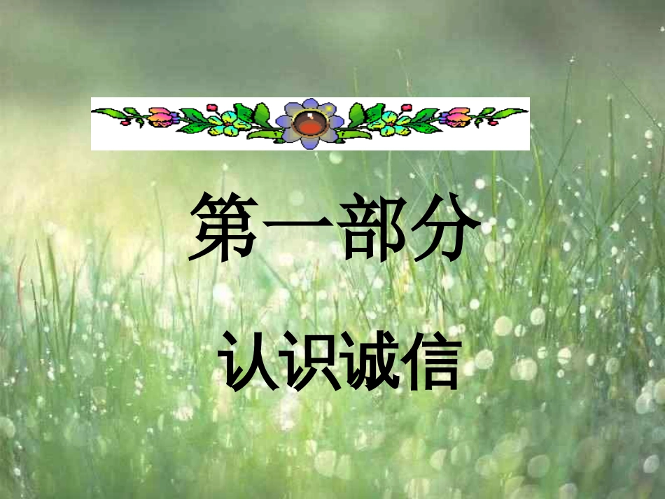 最新中学主题班会优质课件——诚信教育主题班会_第3页