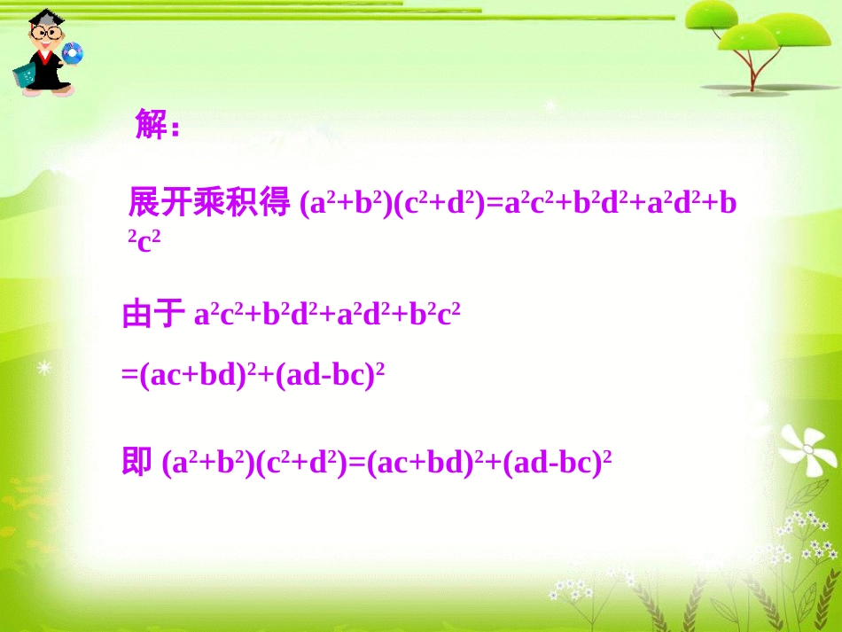 一 二维形式的柯西不等式[共43页]_第3页