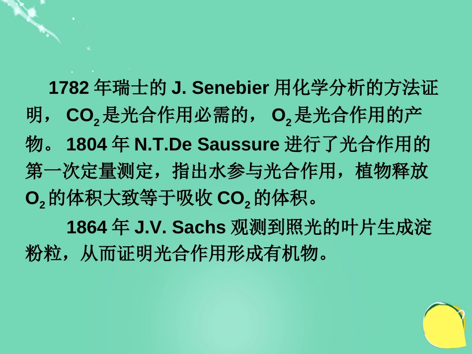 七年级生物上册 第三单元 第六章 第一节 植物光合作用的发现 光合作用的早期研究课件 （新版）苏教版_第3页