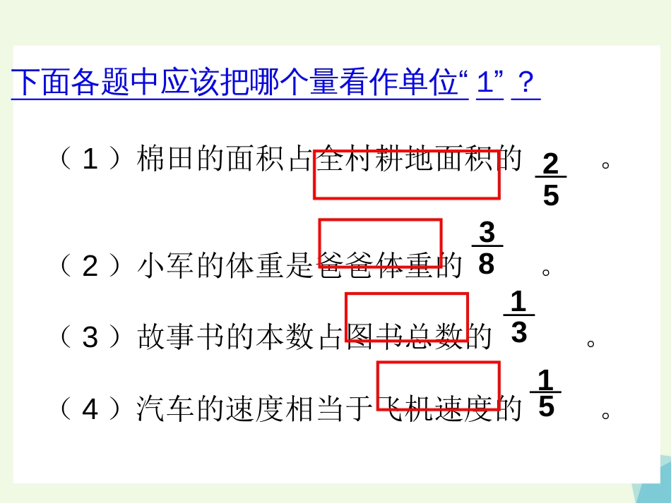 六年级数学上册 2.3 求“一个数的几分之几是多少”的简单实际问题课件2 苏教版_第3页