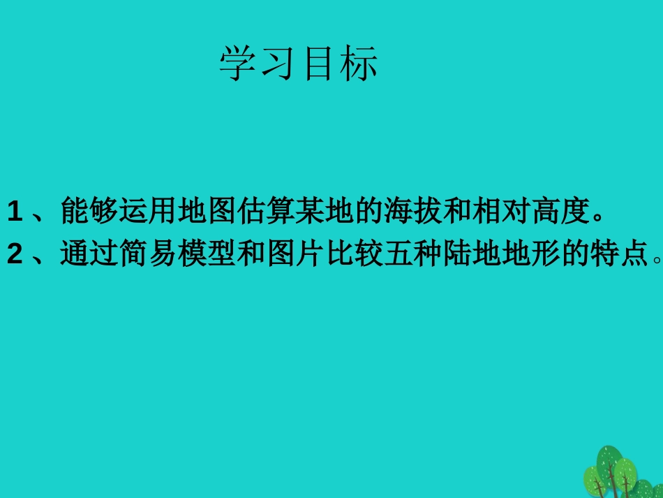 七年级地理上册 第一章 第四节 地形图课件1 中图版_第2页