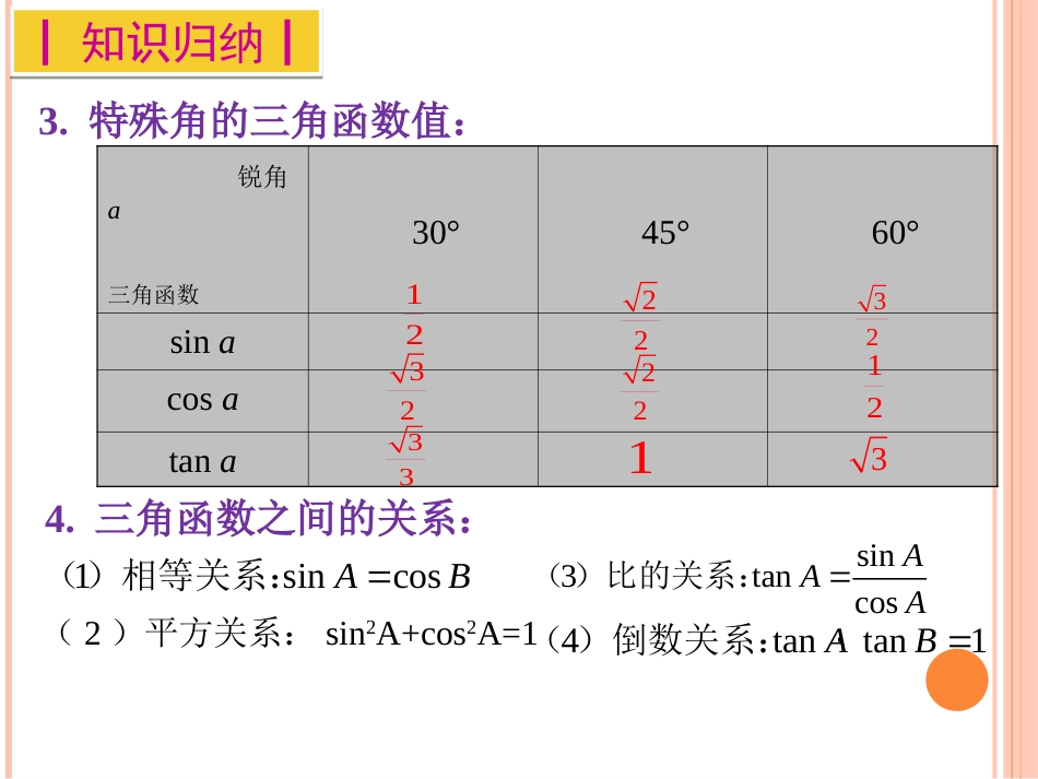 新人教版第28章锐角三角函数复习课件[共22页]_第3页