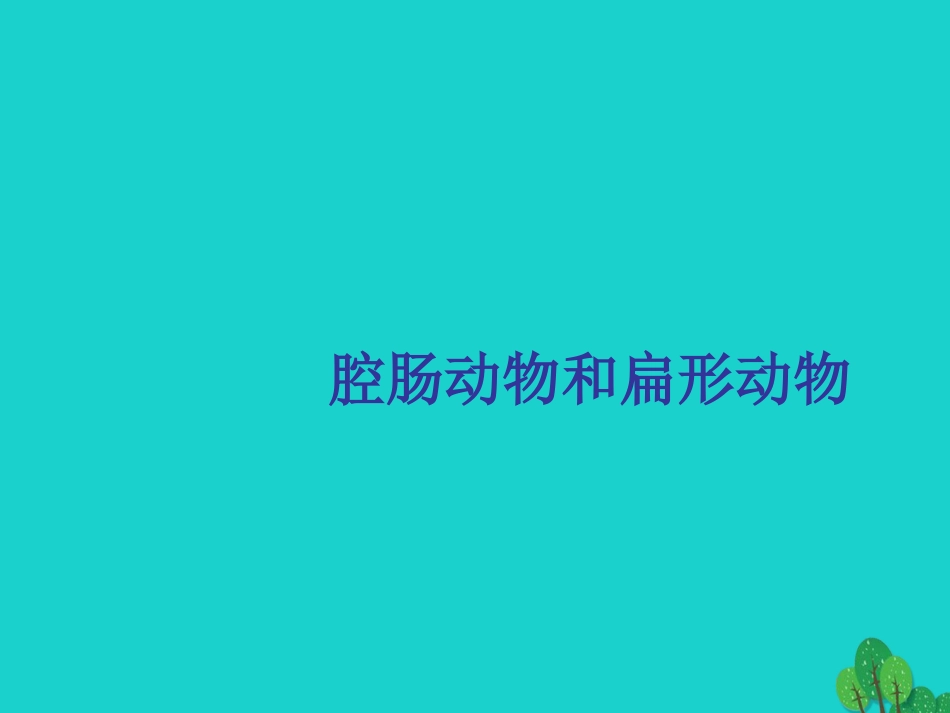 八年级生物上册 5.1.1 腔肠动物和扁形动物课件3 （新版）新人教版_第1页