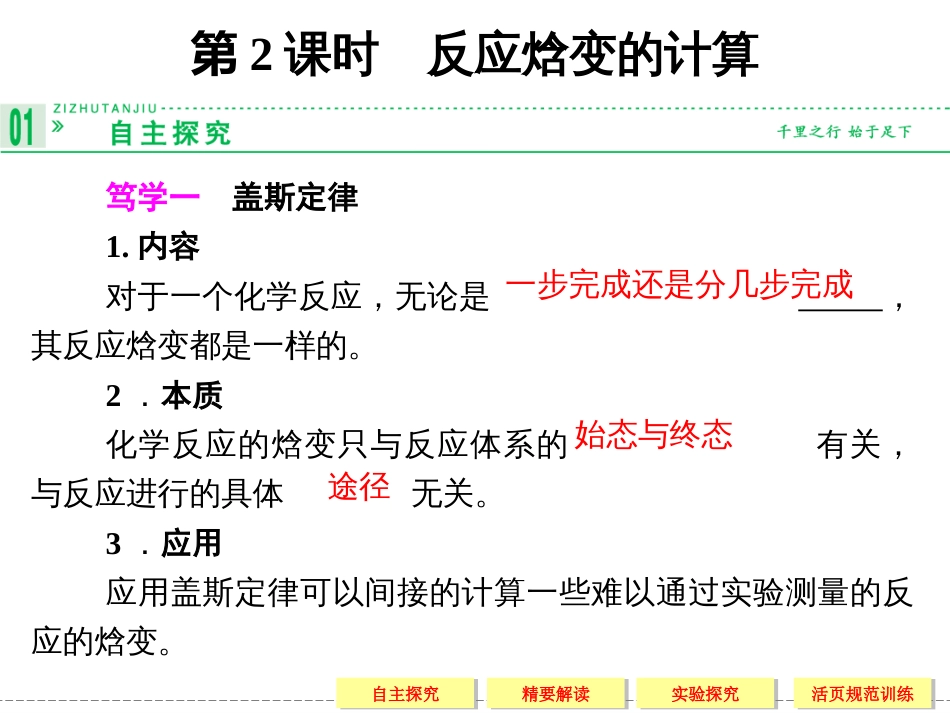 反应焓变的计算[共21页]_第1页