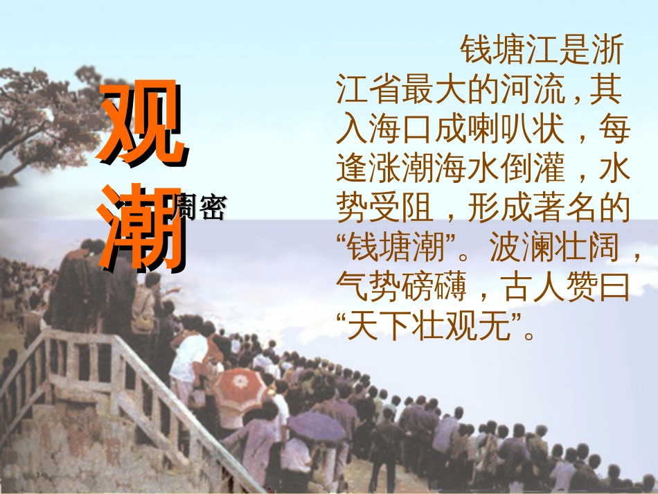 八年级语文上册 6.28《观潮》课件 新人教版_第1页