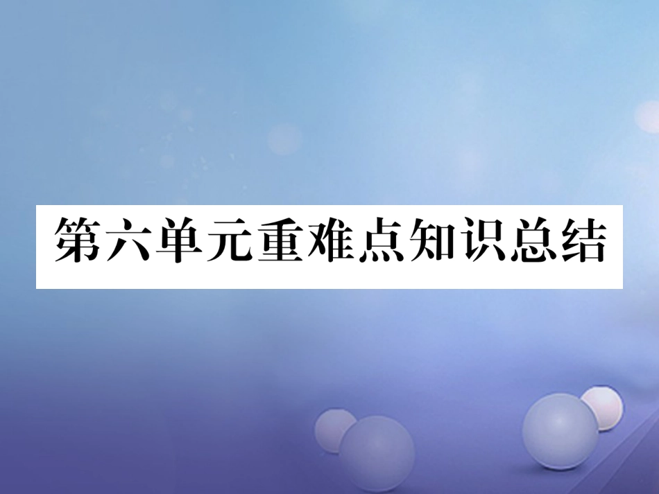 九年级化学上册 第6单元 碳和碳的氧化物重难点知识总结课件 （新版）新人教版_第1页